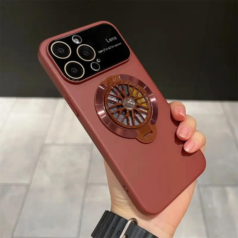 Rotating gyroscope phone case