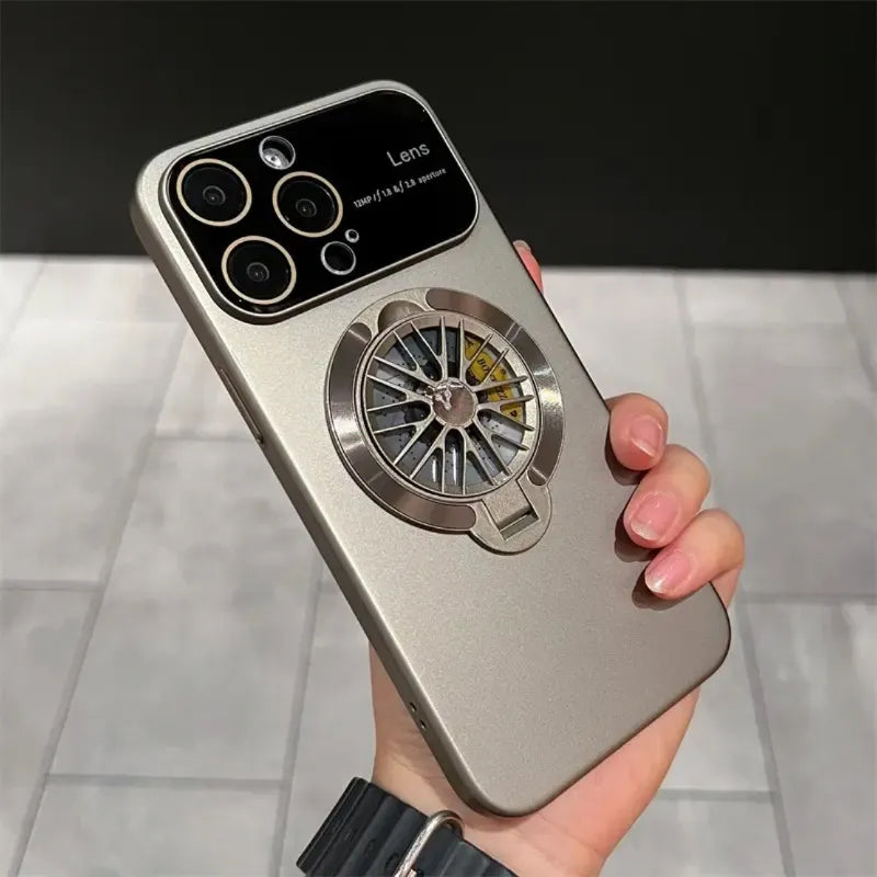 Rotating gyroscope phone case