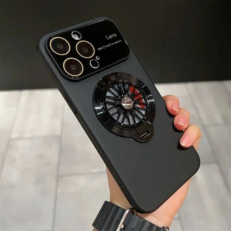 Rotating gyroscope phone case
